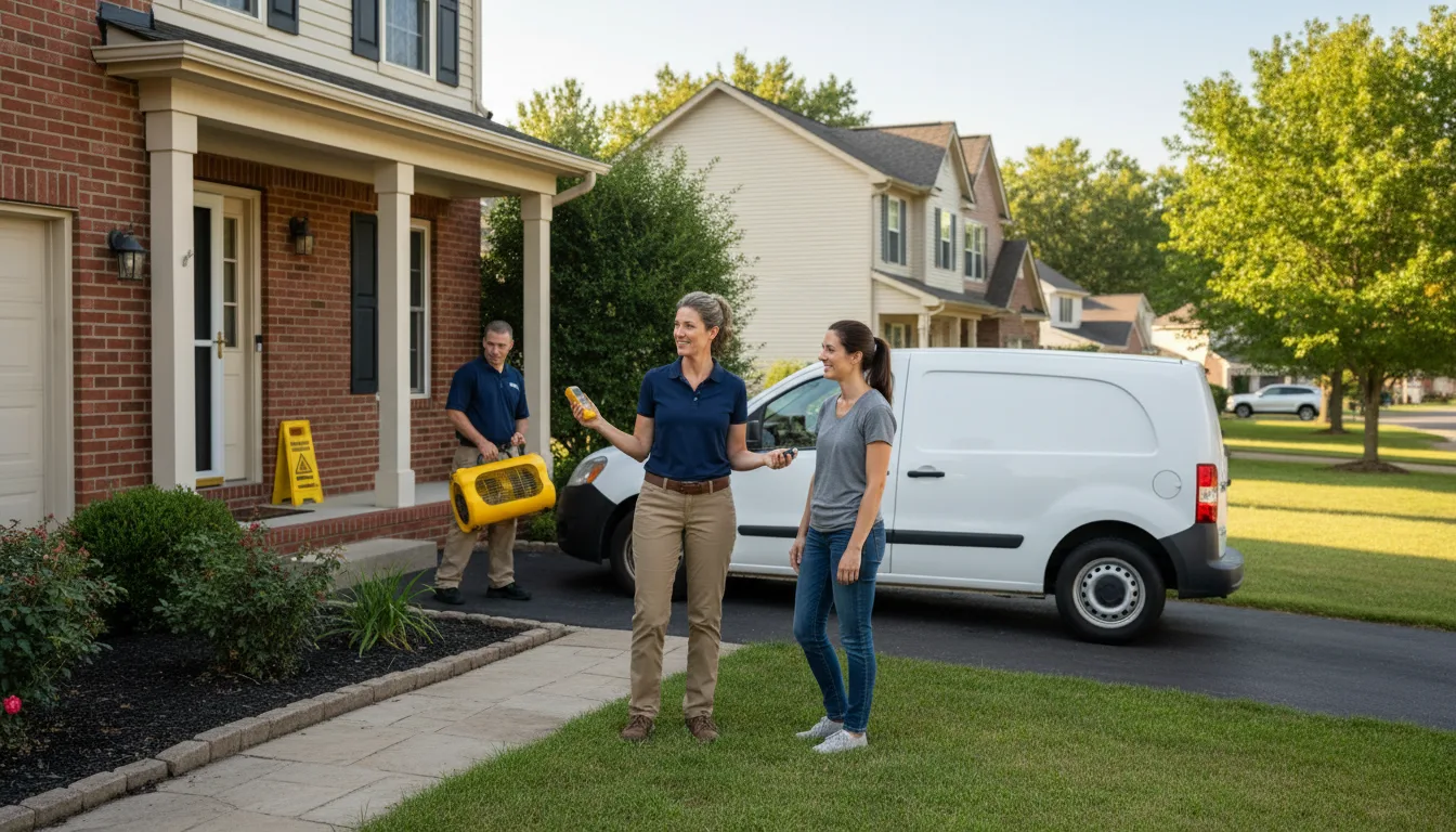Residential water damage restoration in Gardiner, OR